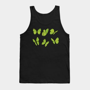 Lime green butterfly sticker pack Tank Top